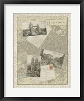 Vintage Map of London Giclee