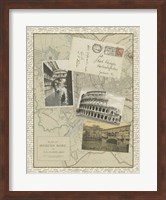 Vintage Map of Rome Giclee