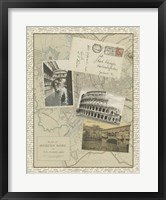 Vintage Map of Rome Giclee
