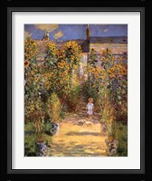 The Artist's Garden at Vetheuil with Boy, c.1880 Fine Art Print