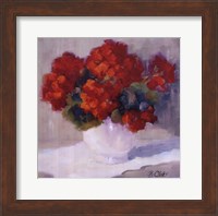 Red Geraniums Fine Art Print