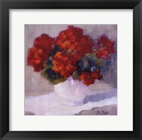 Red Geraniums Fine Art Print