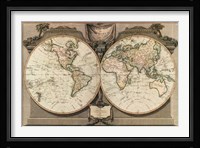New Map of the World Fine Art Print