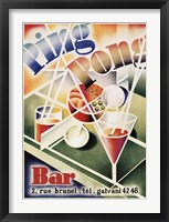 Ping Pong Bar Framed Print