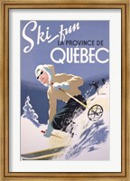Ski Fun La Province de Quebec, 1948 Fine Art Print