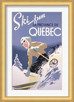 Ski Fun La Province de Quebec, 1948 Fine Art Print