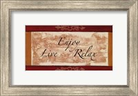 Words to Live By, Traditional - Enjoy Fine Art Print