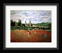 Field of Poppies, Vetheuil Fine Art Print