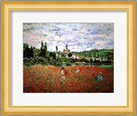 Field of Poppies, Vetheuil Fine Art Print