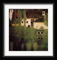 Unterach Manor and Lock Chamber on the Attersee Lake, c.1908 Fine Art Print