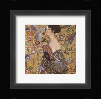 Lady with Fan, c.1917 Framed Print