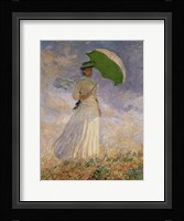 Woman with Sunshade Framed Print