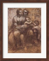 The Virgin and Child with St. Anne Fine Art Print