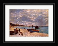 Beach at Sainte-Adresse Fine Art Print