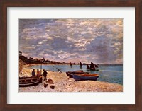 Beach at Sainte-Adresse Fine Art Print