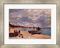 Beach at Sainte-Adresse Fine Art Print