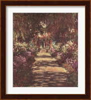 A Pathway in Monet's Garden at Giverny, c.1902 Fine Art Print