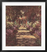 A Pathway in Monet's Garden at Giverny, c.1902 Fine Art Print