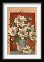 Magnolias En Rouge Fine Art Print