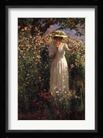A Summer's Day in the Flower Garden Fine Art Print