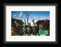 Swans Reflecting Elephants, c.1937 Fine Art Print