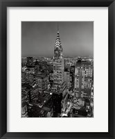 New York, New York, Chrysler Building at Night Fine Art Print
