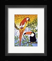 Tucan & Parrots Fine Art Print