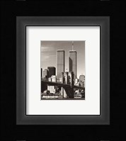 World Trade Center over the Brooklyn Bridge Fine Art Print