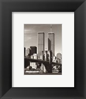 World Trade Center over the Brooklyn Bridge Fine Art Print