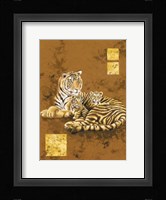Tiger and Two Cubs Fine Art Print