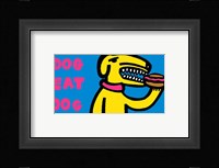 Dog Eat Dog (Blue, small) Fine Art Print