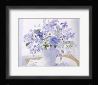 Blue Floral Spray Fine Art Print