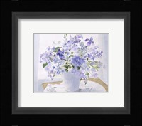 Blue Floral Spray Fine Art Print