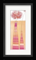 Stripy Vase and Chrysanthemum Fine Art Print