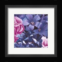 Pink and Blue Flowers Fine Art Print
