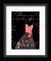 Robe de Soiree Rose avec le Corsage Fine Art Print
