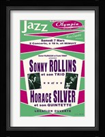 Sonny Rollins & Horace Silver, Paris, 1964 Framed Print