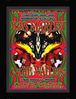 Bob Marley & Stevie Wonder, Kingston, Jamaica, 1975 Framed Print