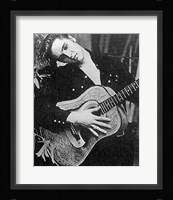 Elvis, with guitar Fine Art Print