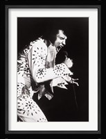 Elvis, performing in Vegas Fine Art Print