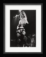 Mick Jagger, On Stage Framed Print