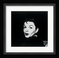 Judy Garland, black and white Framed Print