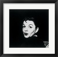 Judy Garland, black and white Framed Print