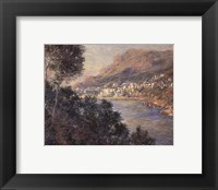 Monte Carlo Vue De Cap Martin Fine Art Print