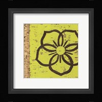 Key Lime Rosette I Framed Print