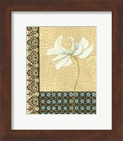 Crackled Tile Botanical I Fine Art Print