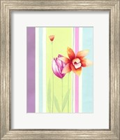 Flowers & Stripes I Fine Art Print