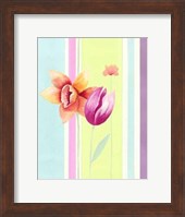 Flowers & Stripes II Fine Art Print