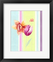 Flowers & Stripes II Fine Art Print