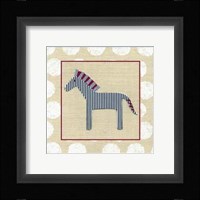 Katherine's Zebra Framed Print